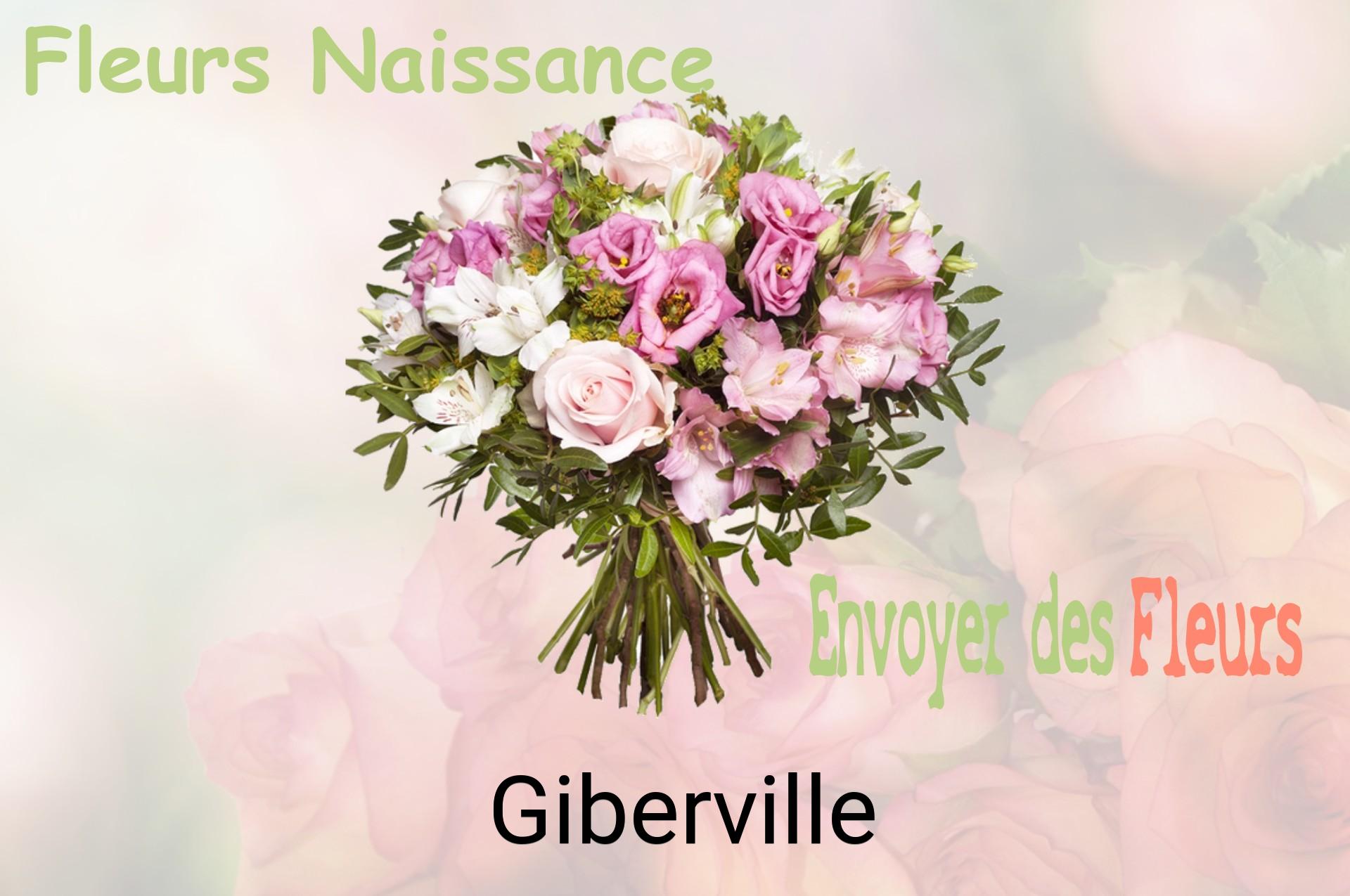 Bouquet de fleurs de naissance livré à Giberville